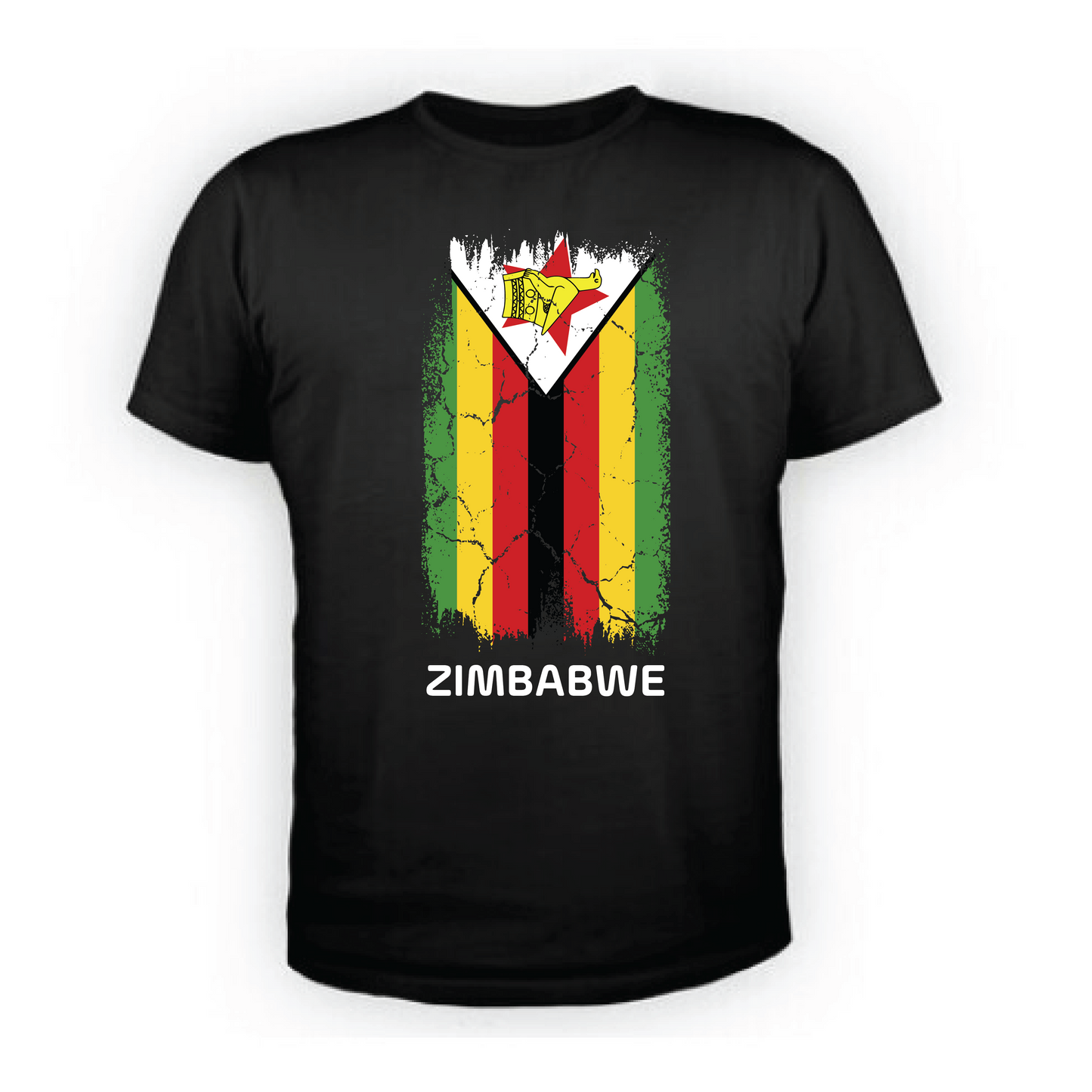 Zimbabwe Flag Grunge Tshirt