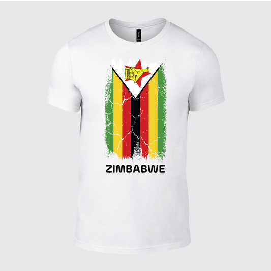 Zimbabwe Flag Grunge Tshirt